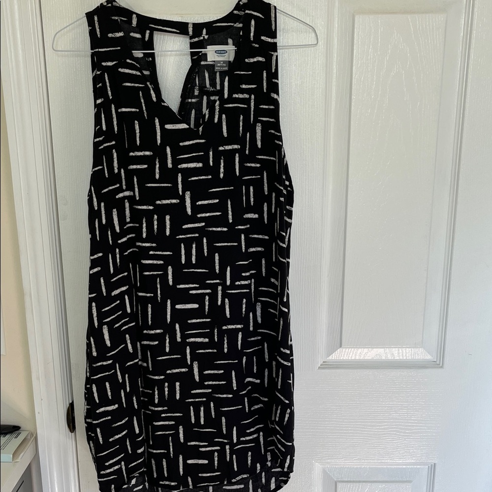 Old Navy Black and White Mini Dress